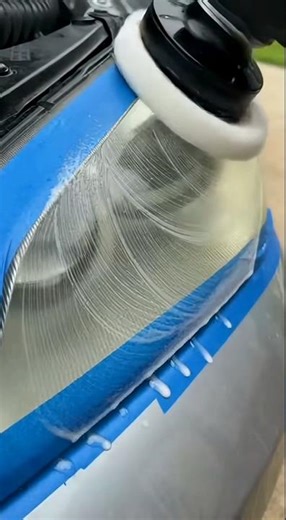 Headlight Restoration From Foggy to Crystal Clear #shorts #BeforeAfter