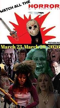 Watch All the Horror: 3/29/26