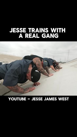 Training with a real gang 💰 #fitness #workout #active #training #jessejameswest #fyp #viral
