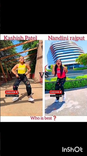 Kashish Patel vs Nandini Rajput 💕 video viral 🔥kashish Patel dance Nandini Rajput dance ♥️✅