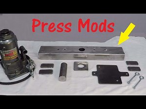 Harbor Freight 20 Ton Press Modifications -- Improvement Mods