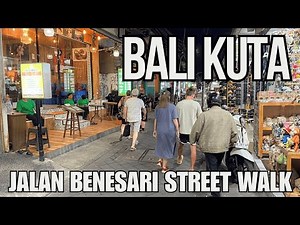 Bali Kuta Night Street walking Tour Jalan Benesari Nightlife