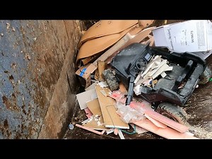 Compactor CRUSHES Toy Jeep, Mattresses, Couch & Wood! | Satisfying Garbage ASMR