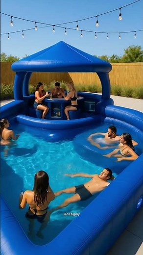 This Inflatable Pool Looks Like a Backyard Resort 🇨🇦☀️ | Would You Try It?