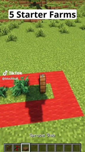 3 Minecraft Starter Farms🏡 #minecraft #minecraftbuilding #minecraftbuilds #minecrafttutorial