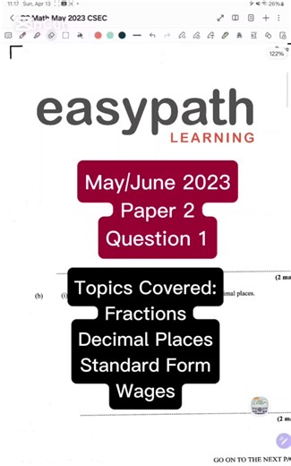 In preparation for the CSEC Maths Exam, I’ll be sharing a few solution videos soon. But these won’t be your typical “just-the-answer” type — you'll actually learn as we go through them. So yes, the videos might be a little longer, but they’ll be packed with tips, explanations, and exam strategies to help you truly understand. 📌 Stay tuned and be on the lookout! #CSEC #Mathematics #CXC #Math2025 #School #Caribbean #Exams #MayJune #Paper2 #MathHelp #StudySmart #examstrategies #ExamTips