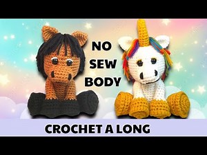 CROCHET UNICORN HORSE FREE PATTERN AMIGURUMI CROCHET A LONG