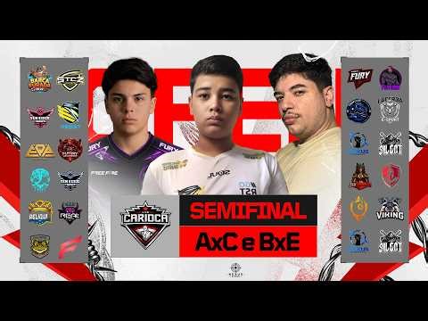 🏅 CARIOCA OPEN SEASON 2 - SEMIFINAL AxC e BxE! FREE FIRE AO VIVO🏅