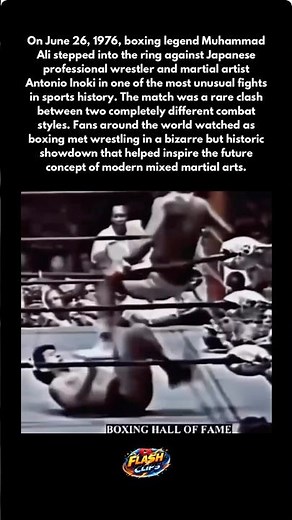 Ali vs Inoki: The Legendary Cross-Sport Fight! #shorts