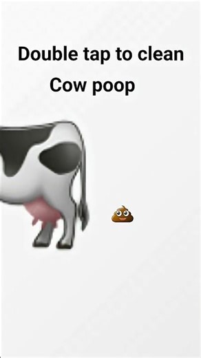 Double tap to clean cow poop | #shorts