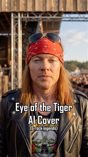 Eye of the Tiger - AI cover with Axl Rose, James Hetfield, Ozzy Osbourne, Chester Bennington