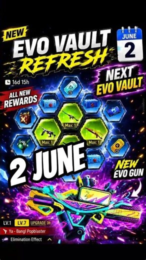 Next Evo Vault Event Free Fire | June Month Evo Vault 2026 | Free Fire New Event | Ff New Event