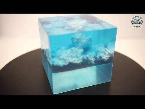 Clouds in epoxy☁️. How to make clouds - in epoxy resin ⛅️. Resin tutorial - Sky cloud 💨. DIY