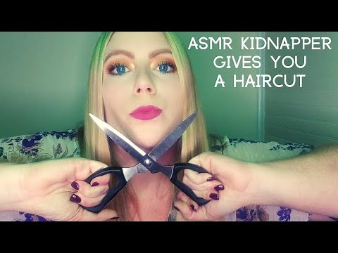 ASMR kidnapped roleplay (kidnapper gives you a haircut)