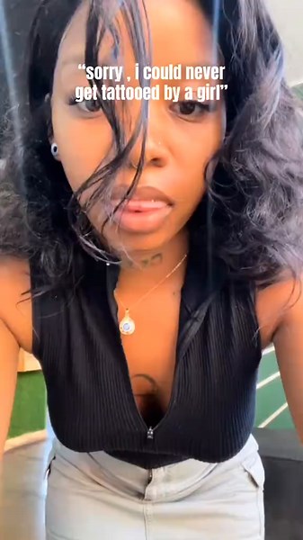 Female Tattoo Artist Showcases Unique Neck and Head Tattoos