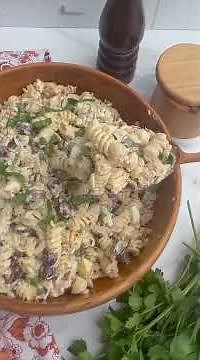 Mediterranean Tuna Pasta Salad with Mayo