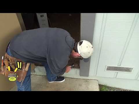 How to Fix Exterior Sagging Door...Rubbing Threshold...Part 2