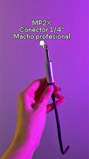 MP2X: conector 1/4” macho profesional