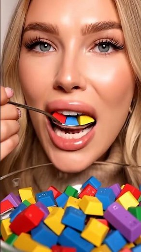 Colorful Key Eating ASMR 🗝️🌈 | Crunchy, Chewy & Satisfying Jelly Candy Sounds | No Talking