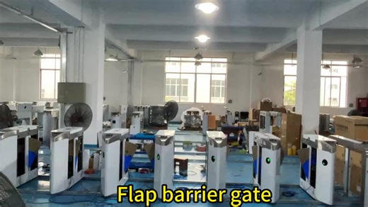Access Control Flap Barrier Gate Turnstile System with Card Reader  Gate for Office Building and Construction Site Security