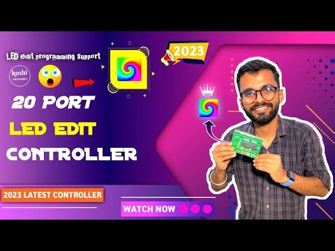 Pixel led 20 Port led edit Parallel controller @KoshiElectronics #pixelled #LED_EDIT_CONTROLLER