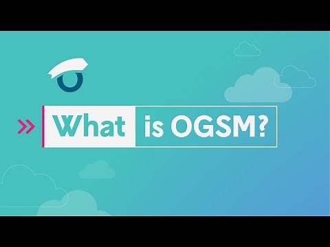 What is OGSM? This video explains what OGSM stands for