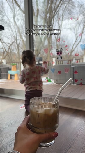 Summer Enna | Cardio & Craft Cocktails on Instagram: "Funny how sometimes the cheapest toys end up being the best! these window gel “stickers” from @target allowed me to enjoy my coffee this morning 🤪 Our Breville is a staple in this house and for Christmas we just restarted our subscription to Beanz.com! A great way to try new coffee from all over & it’s delivered right to your door. Not sponsored, but boy I wish i was🙌🏼 #parenthacks #coffee #toddlermom"