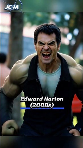 The Hulk Evolution: From Classic Power to Modern CGI Perfection 💥🔥 #HulkEvolution #MarvelThenAndNow