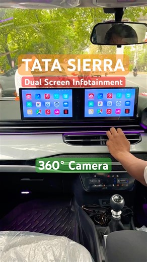 Tata Sierra Dual Screen + 360° Camera 🔥 Ultimate Tech Upgrade | SkyCar