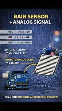 how to use rain sensor with arduino