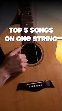 TOP 5 Easy songs on one string\r#guitartutorial #guitartabs #guitarforbeginners