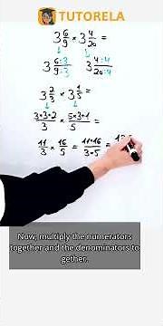 Multiply Mixed Numbers: 3 6/9 × 3 4/20 Simplified #Math #MixedFractions