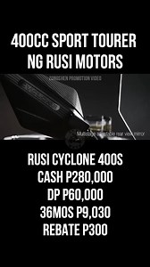 Ang bagong Sport Touring Bike ng RUSI Motorcycles the Cyclone 400S 🏍Lazada Moto Sale👇 🛒https://c.lazada.com.ph/t/c.0J7 📢For Support & Donation ☎️Gcash: 0956 692 5631 #zurcmoto #rusi #cyclone400s | ZURC MOTO