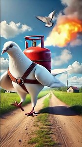 The_Gaint_pigeon_are_help_the_farmer_to_relax_to_hot_🔥#ai_#cartoon_#facts_#aishort_#farmer