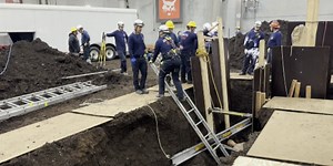 Firefighters train to act fast during trench collapse