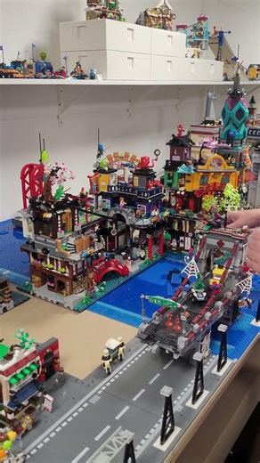 LEGO Ninjago City Markets + Cable Car Upgrade!