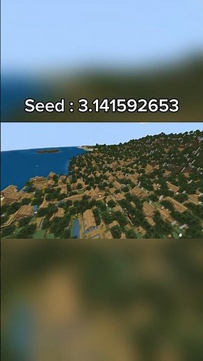 largest minecraft village seed 2024 #seeds #minecraft