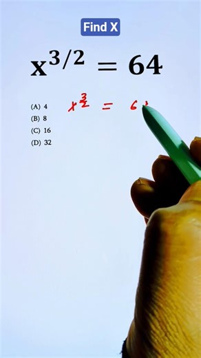 Algebraic Exponent Simplification Math Question #maths #study #algebra #simplification
