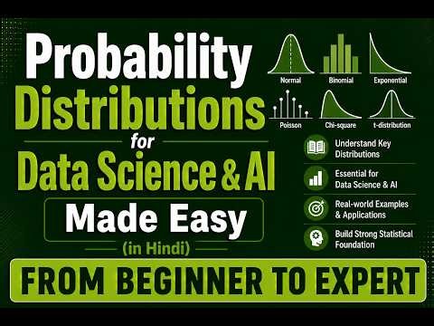 Part 1: Probability Distributions PDF, PMF, CDF, Descrete & Continuous Random Variables