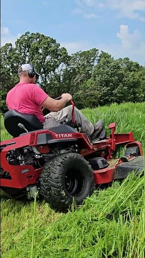 DESTROYING 4 FOOT WEEDS! TORO TITAN 60" Farm Grade