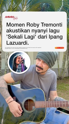 Musik Mellow on Instagram: "Sekali lagi versi bang Roby. Gimana menurut kalian? Video: TT/ robytremonti30 DM kami jika ada kesalahan penyebutan credit di video atau foto.✨ #Musik_Mellow #CoverMusik"