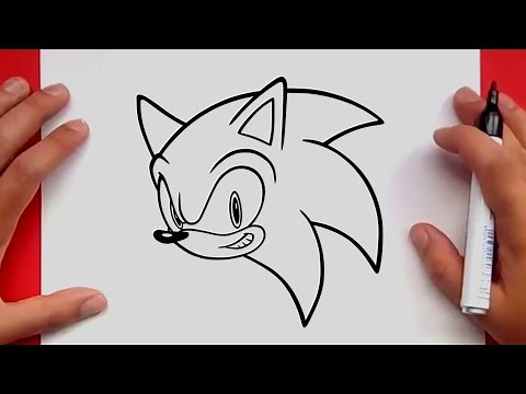 How to draw SONIC the HEDGEHOG Face | Step by Step Tutorial
