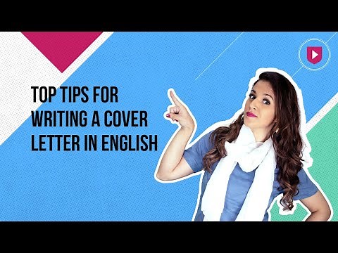 Top tips for writing a cover letter in English