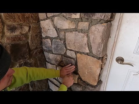 How to grout a stone veneer wall