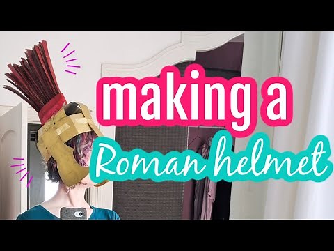 Making a Roman helmet out of cardboard
