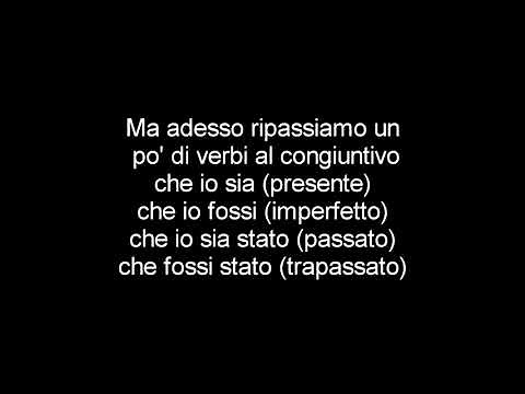 Lorenzo Baglioni - Il congiuntivo TESTO