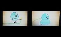Mix of 2 videos from youtube : (REUPLOAD) BFDI: Bubble vs. Water Hose - Original vs Deleted Scene