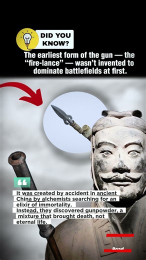 The Earliest Form of Gun in 10th century ( wasn’t invented to dominate battlefields at first )