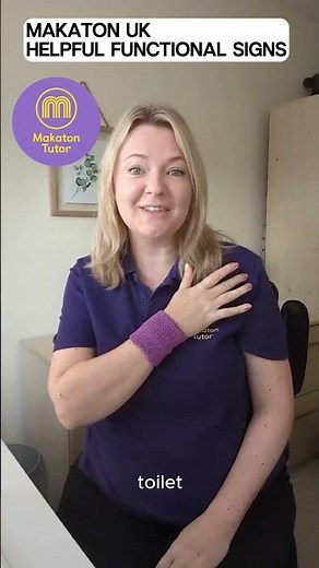 Makaton signs for 'toilet' 'stop' 'a drink' 'food' 'to help' #makaton #makatontutor