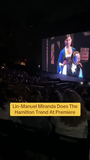 Lin-Manuel Miranda does the viral #Hamilton meme at the premiere for the film. | Rotten Tomatoes